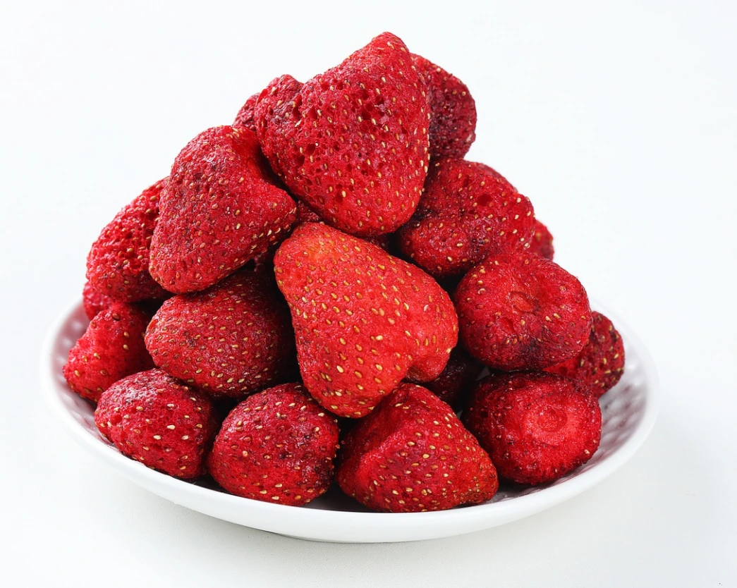 Whole freeze-dried strawberries
