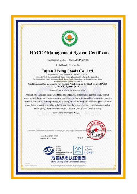 HACCP — Certificate thumbnail