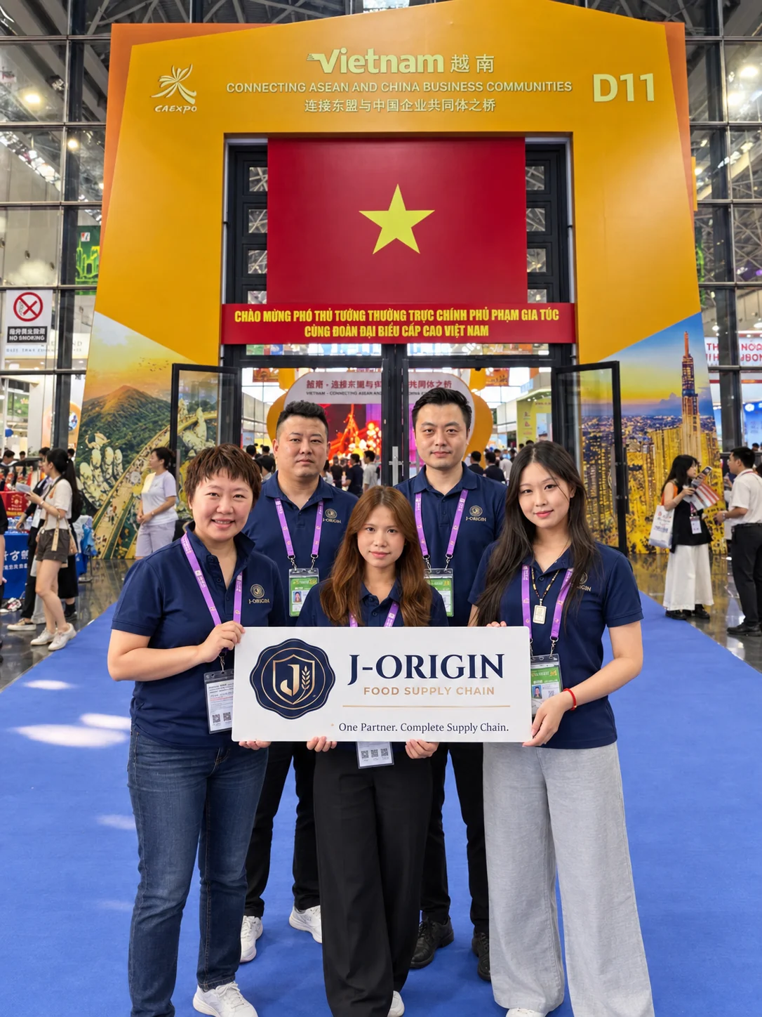 J-Origin team at the exhibition