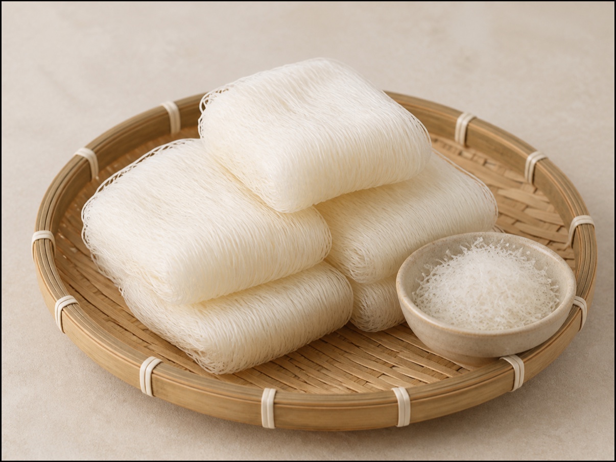 Vermicelli quadrado de amido de batata-doce